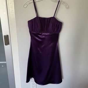 Purple spaghetti strap evening/cocktail/party dress